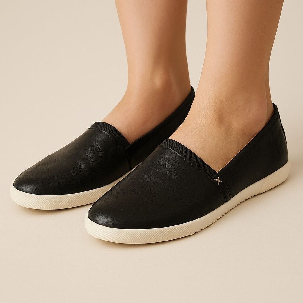 Frye Melanie Leather Slip-On Loafers Women’s 10M Black – Excellent Used Conditio